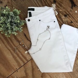 Lauren Ralph Lauren White Cropped Jeans